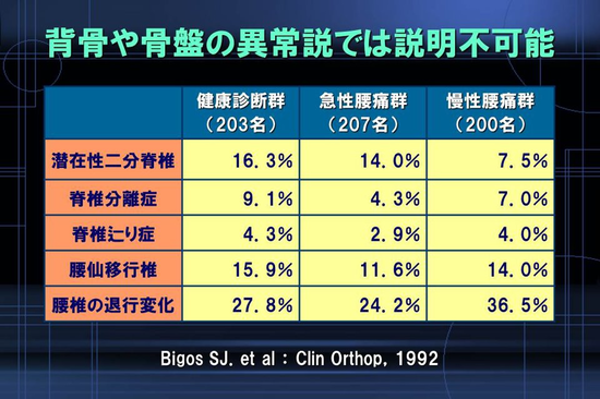 (Bigos SJ.et al:Clin Orthop,1992) 　作成TMS-Japan